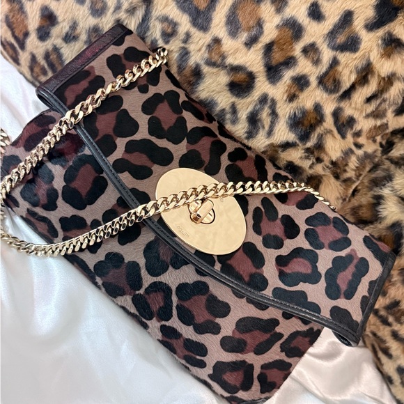 Coach leopard calf hair shoulder bag - Picture 4 of 10